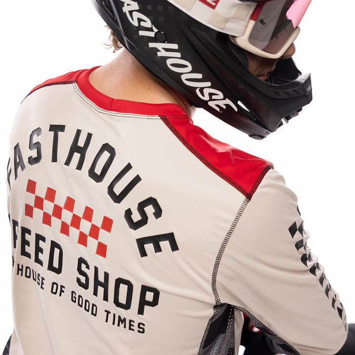 Load image into Gallery viewer, Fasthouse Outland Long Sleeve Jersey - Cream - Men&#39;s
