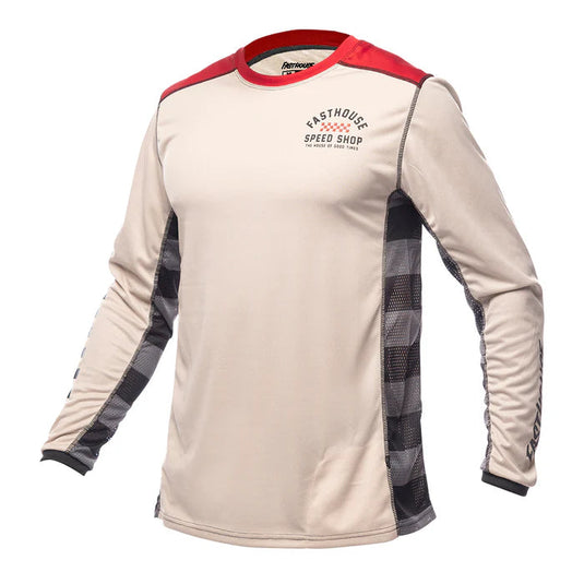 Fasthouse Outland Long Sleeve Jersey - Cream - Men's