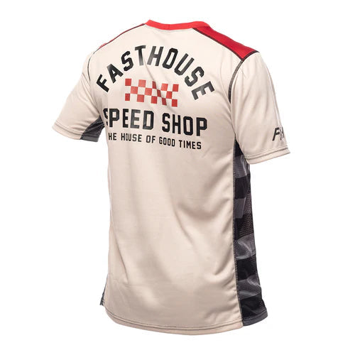 Fasthouse Outland Short Sleeve Jersey - Cream - Men's