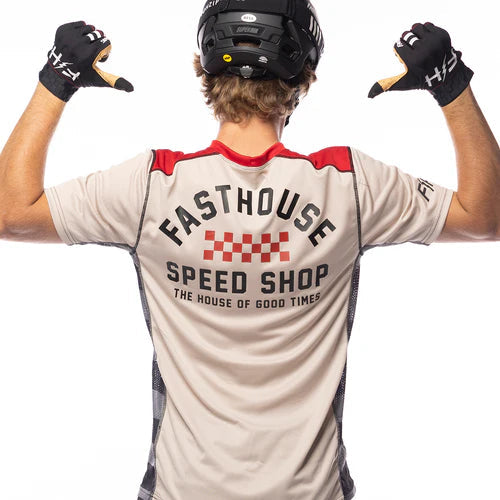 Load image into Gallery viewer, Fasthouse Outland Short Sleeve Jersey - Cream - Men&#39;s
