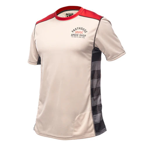 Fasthouse Outland Short Sleeve Jersey - Cream - Men's
