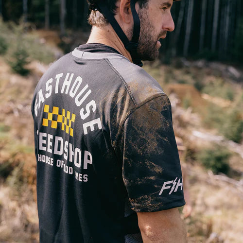 Fasthouse Outland Short Sleeve Jersey - Black - Men's