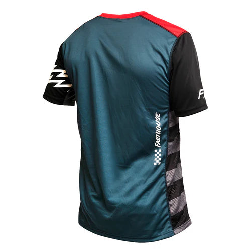 Load image into Gallery viewer, Fasthouse Classic Velocity SS Jersey - Silver/Indigo - Men&#39;s
