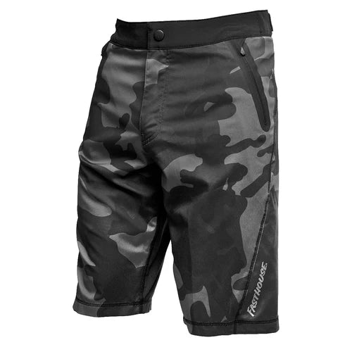 Load image into Gallery viewer, Fasthouse Crossline 2 Shorts - Black Camo - Men&#39;s
