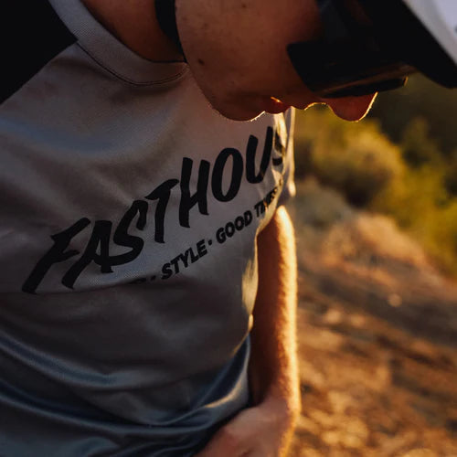 Fasthouse Alloy Slade S/S Jersey - Grey/Black - Men's