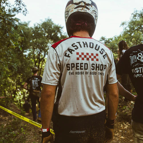 Load image into Gallery viewer, Fasthouse Outland Short Sleeve Jersey - Cream - Men&#39;s
