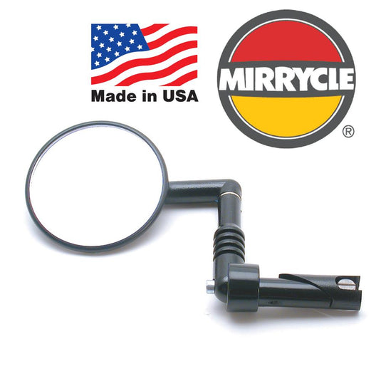 Mirrycle Handlebar End Mirrors - 75mm Round Convex