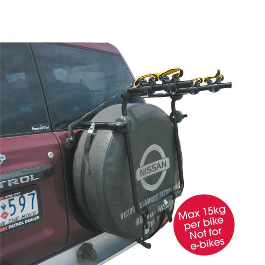 Pacific 2-Bike Rear Spare Tyre Rack