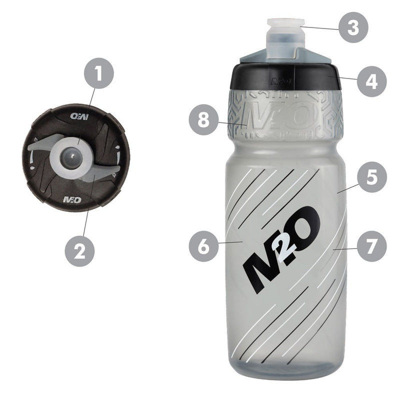 Load image into Gallery viewer, M2O Pilot Water Bottle - 710ml - Blue/Red
