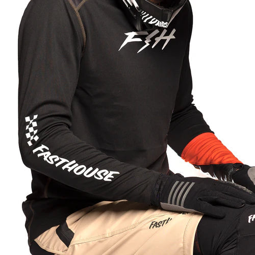 Fasthouse Alloy Ronin Long Sleeve Jersey - Black - Men's
