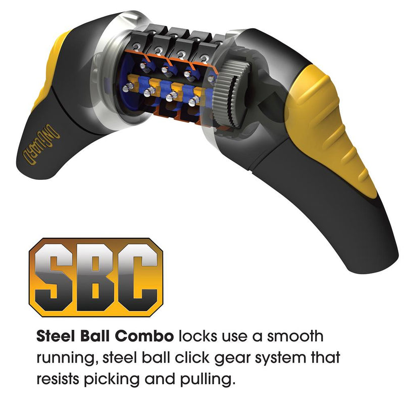 Load image into Gallery viewer, On Guard Doberman Series Coiled Combo Lock - 185cm x 12mm
