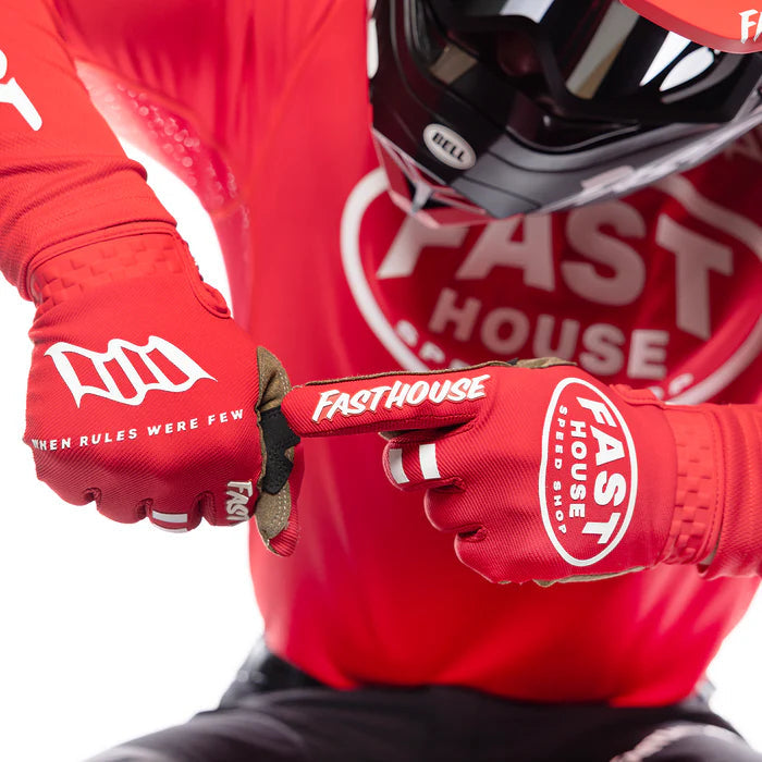 Load image into Gallery viewer, Fasthouse Speed Style Ramble Gloves - Red
