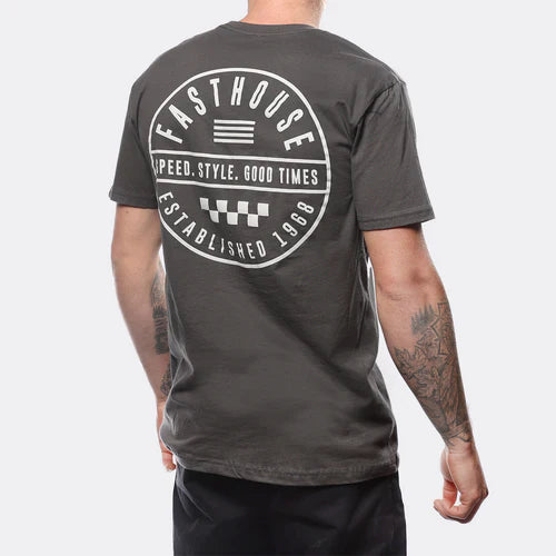 Load image into Gallery viewer, Fasthouse Statement Tee - Gunmetal - Men's
