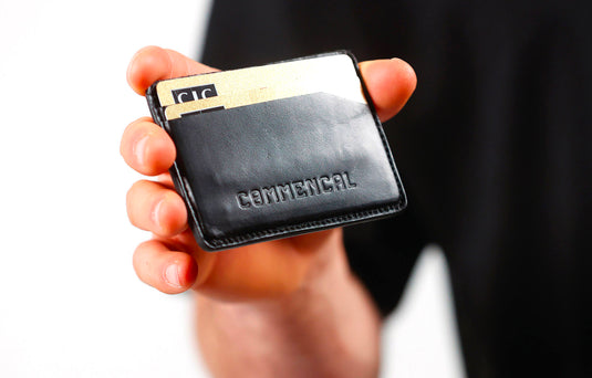 Commencal Leather Card Holder - Black