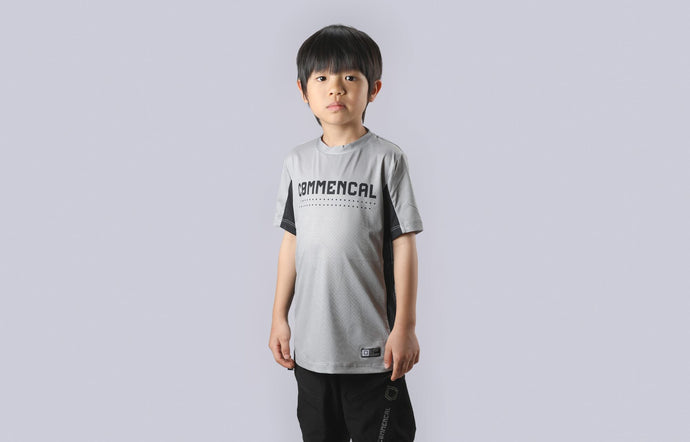 Commencal Litech Short Sleeve Jersey Sand/Black - Kids