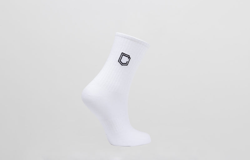 Load image into Gallery viewer, Commencal Cushion Shield Socks - White - Men&#39;s
