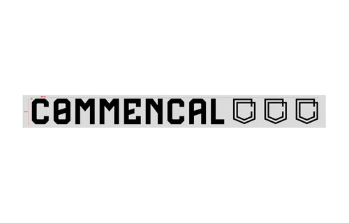 Commencal Window Sticker - Small Black