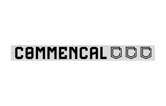 Commencal Window Sticker - Small Black