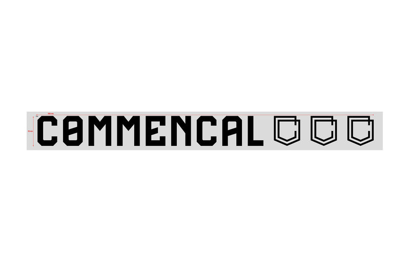 Load image into Gallery viewer, Commencal Window Sticker - Small Black
