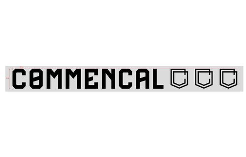 Commencal Large Window Sticker - Black
