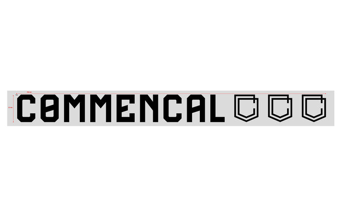 Commencal Large Window Sticker - Black