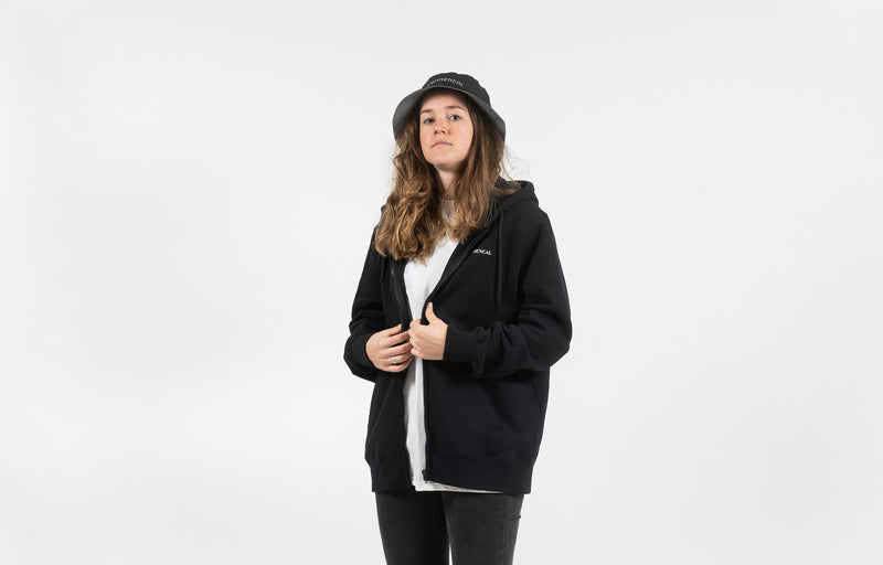 Load image into Gallery viewer, Commencal 4 Shields Zipper Hoodie - Black
