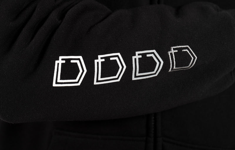 Load image into Gallery viewer, Commencal 4 Shields Zipper Hoodie - Black
