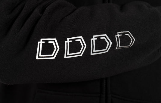 Commencal 4 Shields Zipper Hoodie - Black