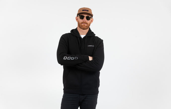 Commencal 4 Shields Zipper Hoodie - Black