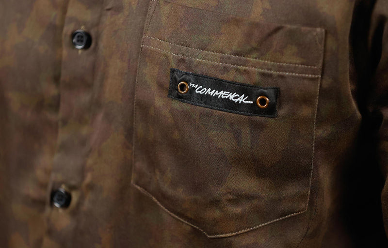 Load image into Gallery viewer, Commencal Lightweight Short Sleeve Shirt - Camo/Khaki - Men&#39;s
