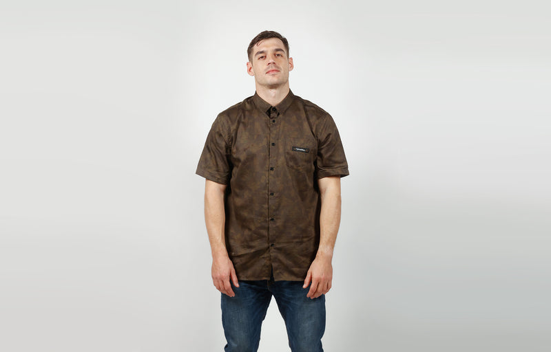 Load image into Gallery viewer, Commencal Lightweight Short Sleeve Shirt - Camo/Khaki - Men&#39;s
