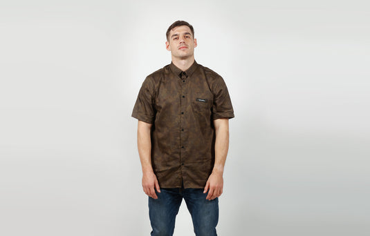 Commencal Lightweight Short Sleeve Shirt - Camo/Khaki - Men's