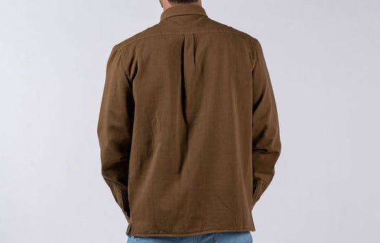 Commencal Long Sleeve Cotton Shirt - Camel - Men's