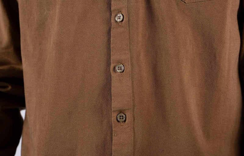 Load image into Gallery viewer, Commencal Long Sleeve Cotton Shirt - Camel - Men&#39;s
