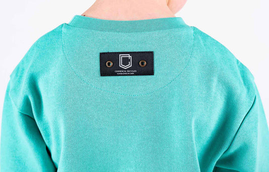 Commencal Kids Crewneck Sweatshirt - Light Mint