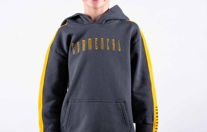 Load image into Gallery viewer, Commencal Kids Stripes Hoodie - Orange - Youth
