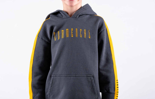 Commencal Kids Stripes Hoodie - Orange - Youth