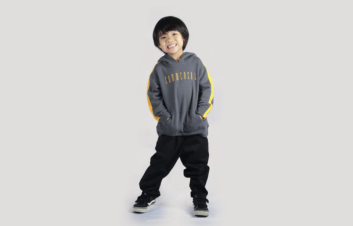 Commencal Kids Stripes Hoodie - Orange - Youth