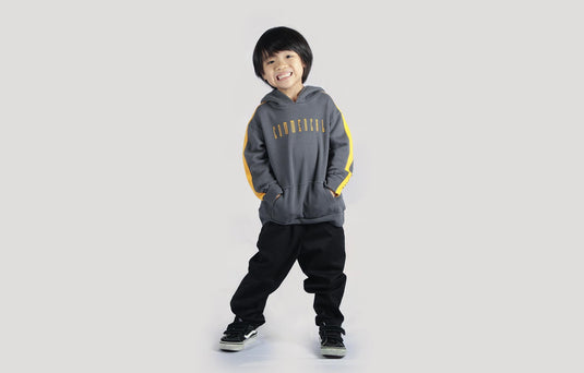 Commencal Kids Stripes Hoodie - Orange - Youth