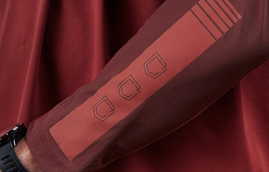 Commencal Hardy Long Sleeve Jersey 2-Tone Red Dirt