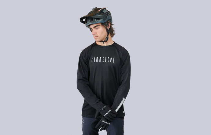 Commencal Hardy Long Sleeve Jersey Essential Black - Men's