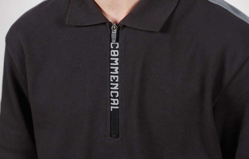 Load image into Gallery viewer, Commencal Short Sleeve Polo Shirt Anthracite - Men&#39;s
