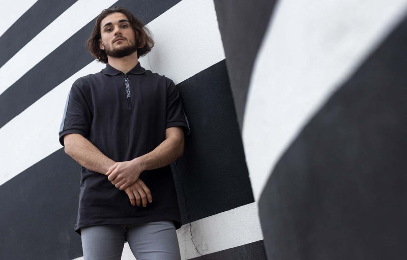 Load image into Gallery viewer, Commencal Short Sleeve Polo Shirt Anthracite - Men&#39;s
