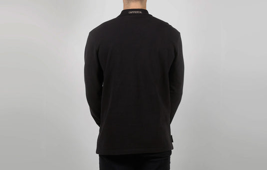 Commencal Long Sleeve Polo Shirt Anthracite - Men's