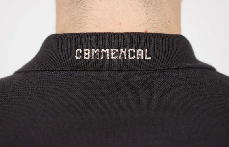 Load image into Gallery viewer, Commencal Long Sleeve Polo Shirt Anthracite - Men&#39;s
