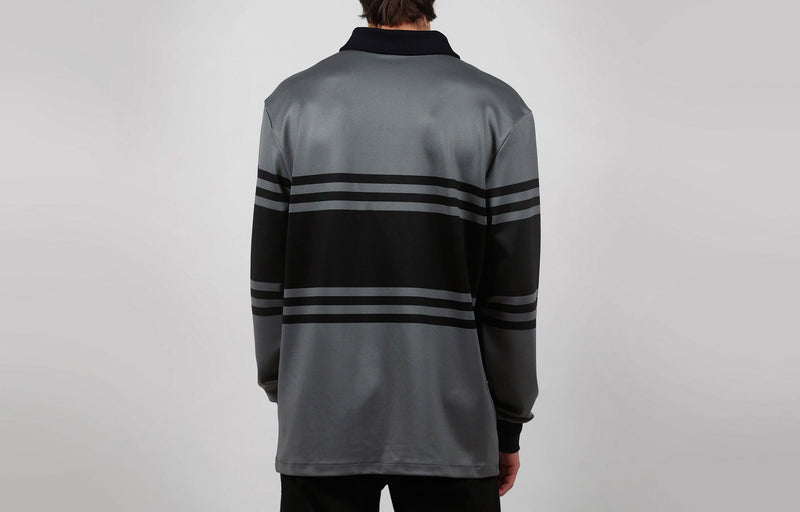 Load image into Gallery viewer, Commencal Long Sleeve Striped Polo Shirt - Men&#39;s
