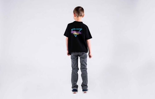 Commencal Kids Neon Triangle T-Shirt - Black