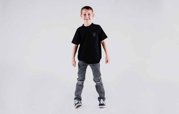 Commencal Kids Neon Triangle T-Shirt - Black