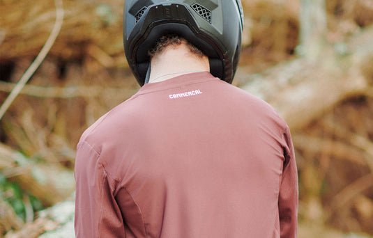Commencal Litech Corporate Long Sleeve Jersey - Red Dirt - Men's