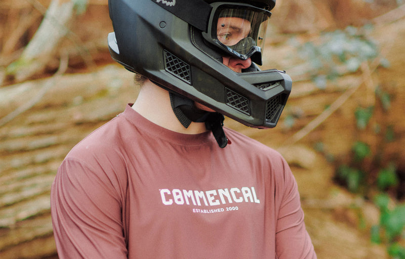 Load image into Gallery viewer, Commencal Litech Corporate Long Sleeve Jersey - Red Dirt - Men&#39;s
